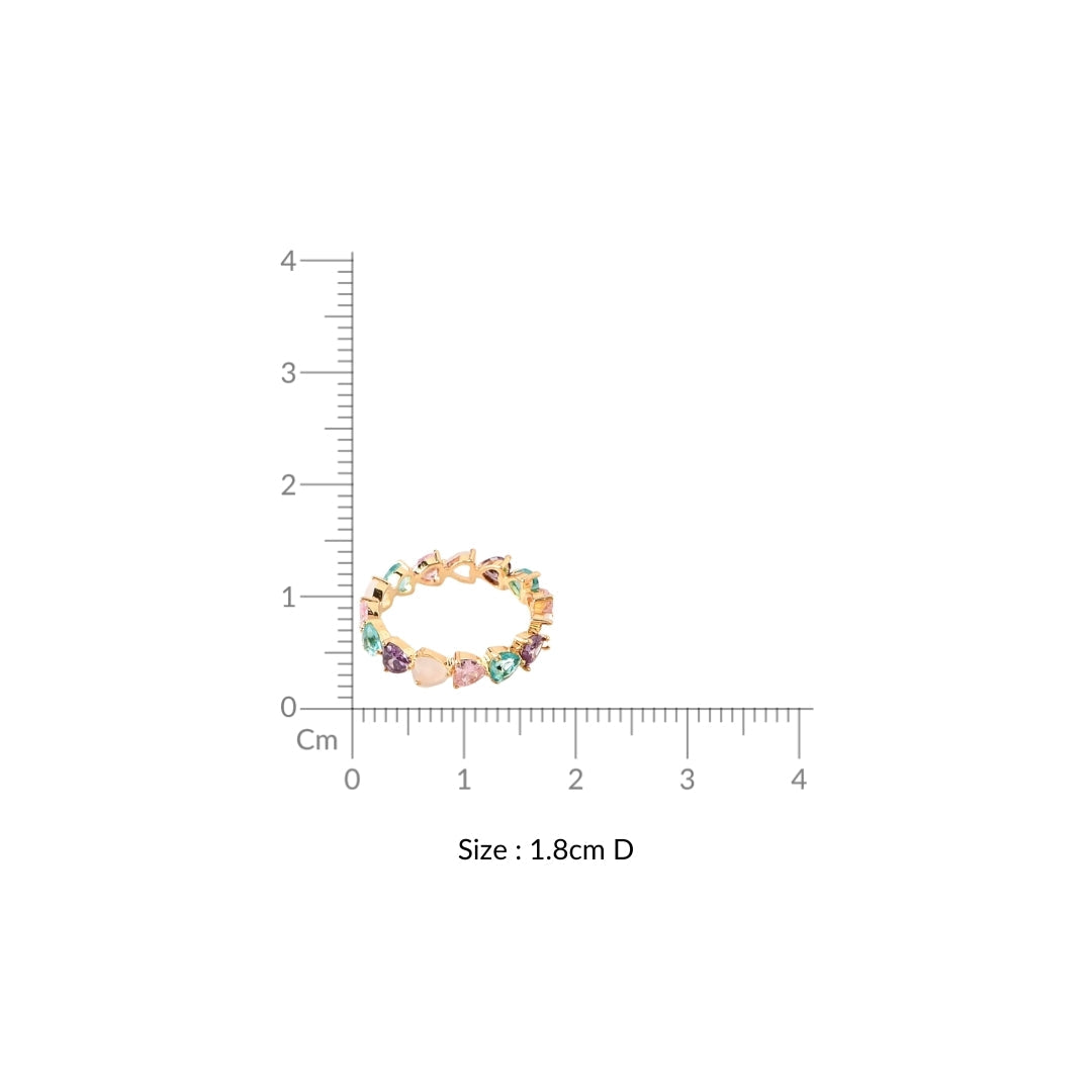 Pastel Hues Love Gold Ring