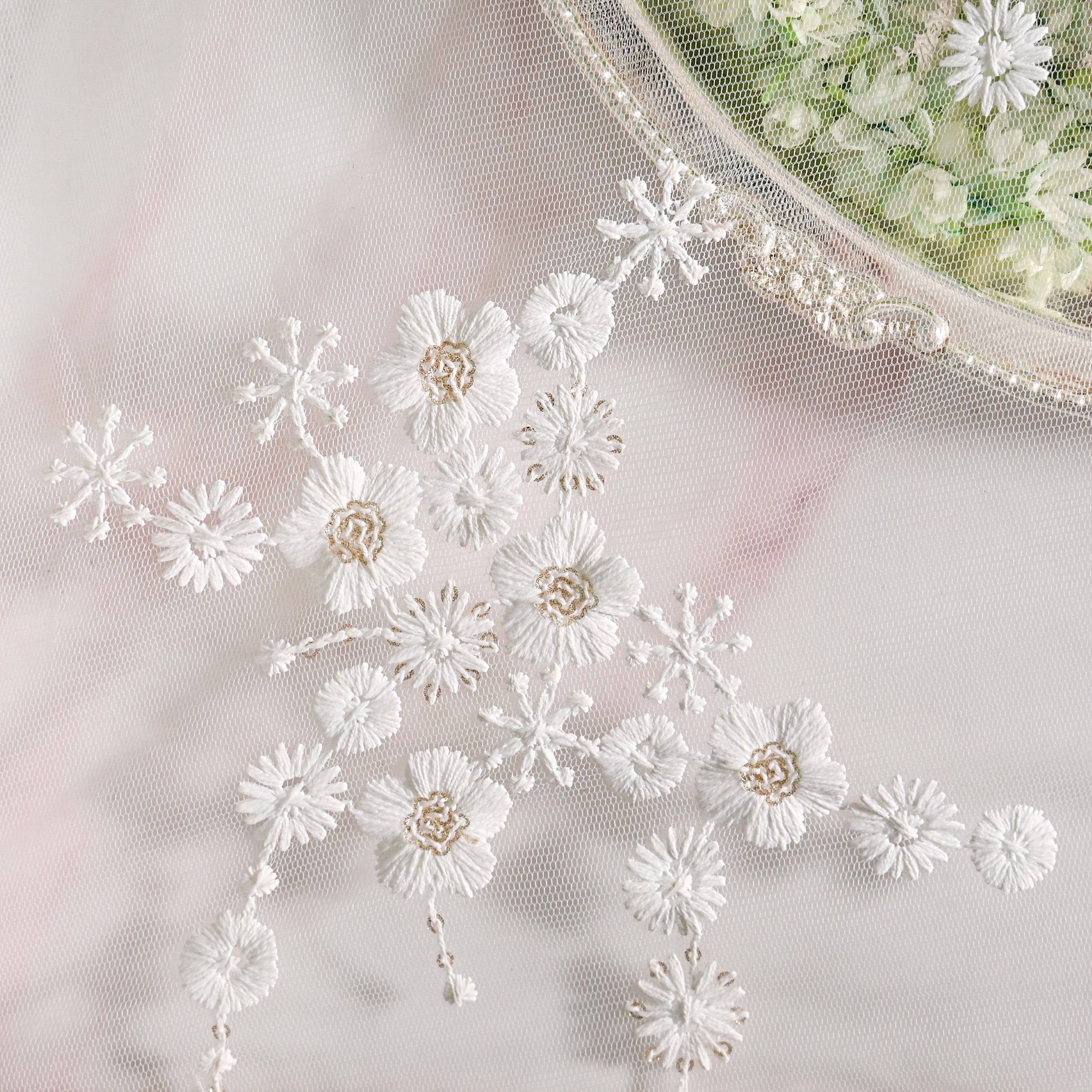 Pearl Detail Net Thali Covers Set Of 2