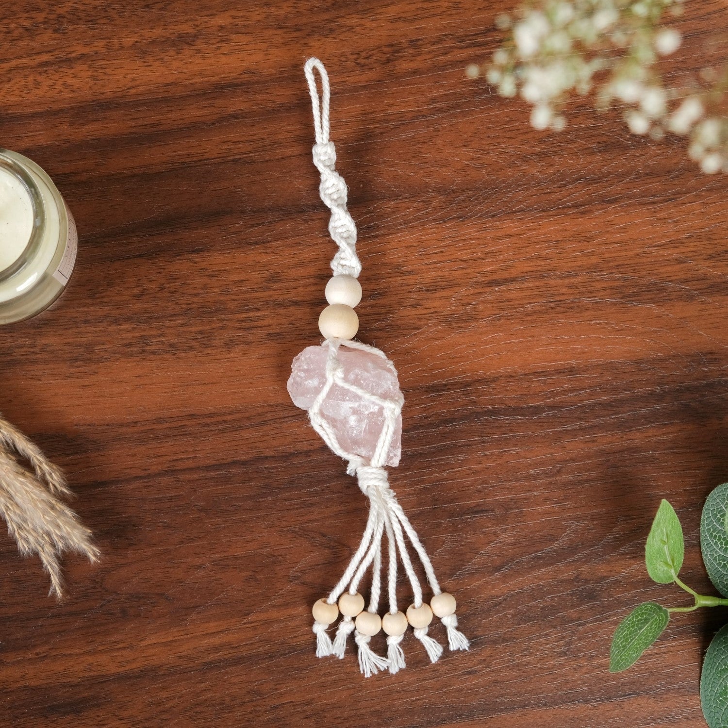 Pink Salt Macrame Wall Hanging Set Of 2