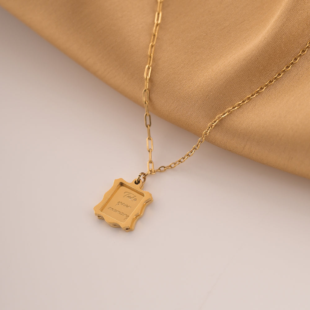 Frame Letter Necklace