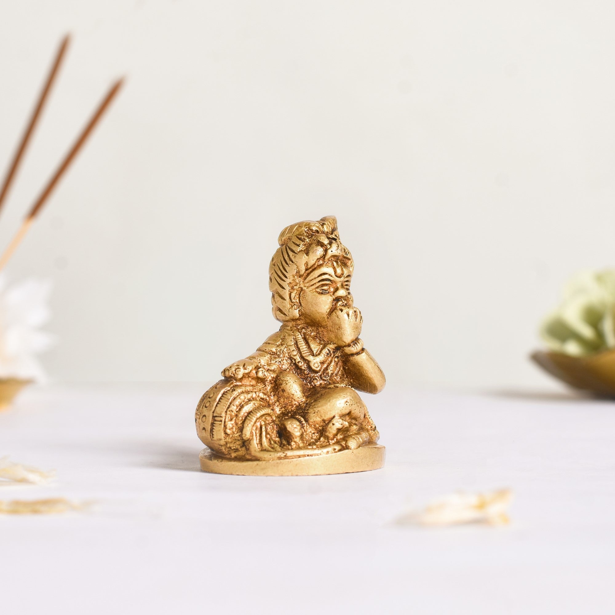 Pure Brass Laddu Gopal Idol 5cm