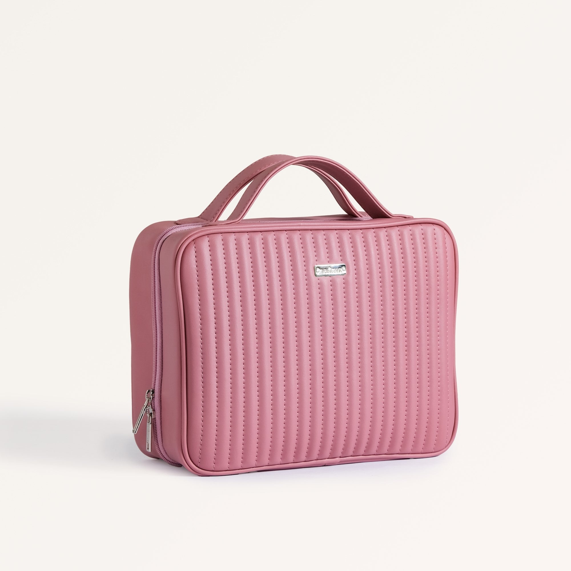 Quilted Travel Organiser Pink
