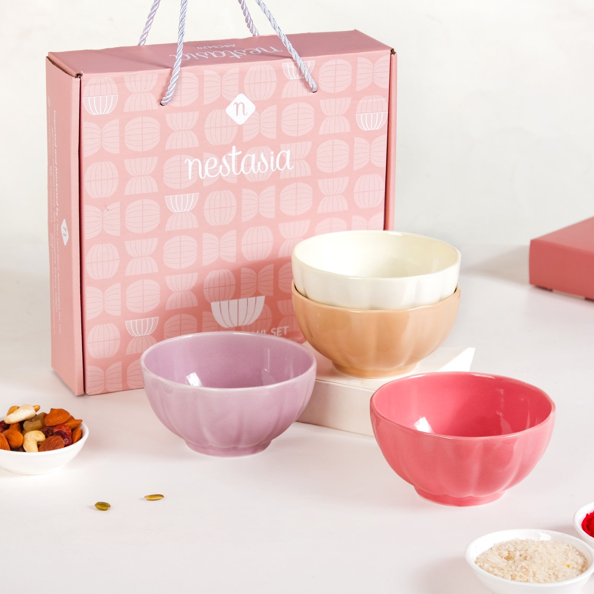 Pastel Elegance Rakhi Gift Hamper For Couple