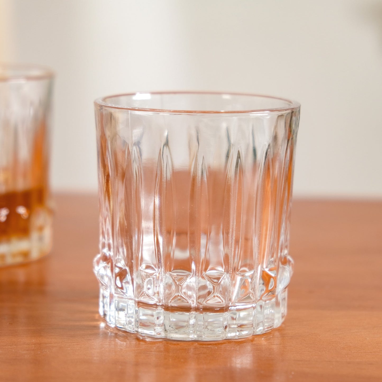 Ribbed Jewel Premium Rocks Glass Set Of 6 230ml