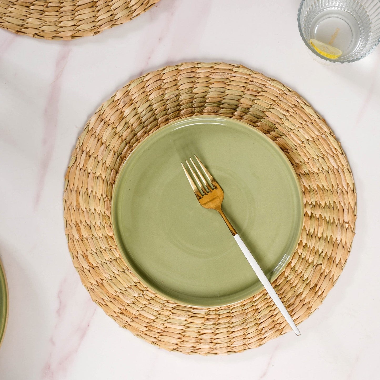 Round Wicker Table Mat Set Of 2 12 Inch