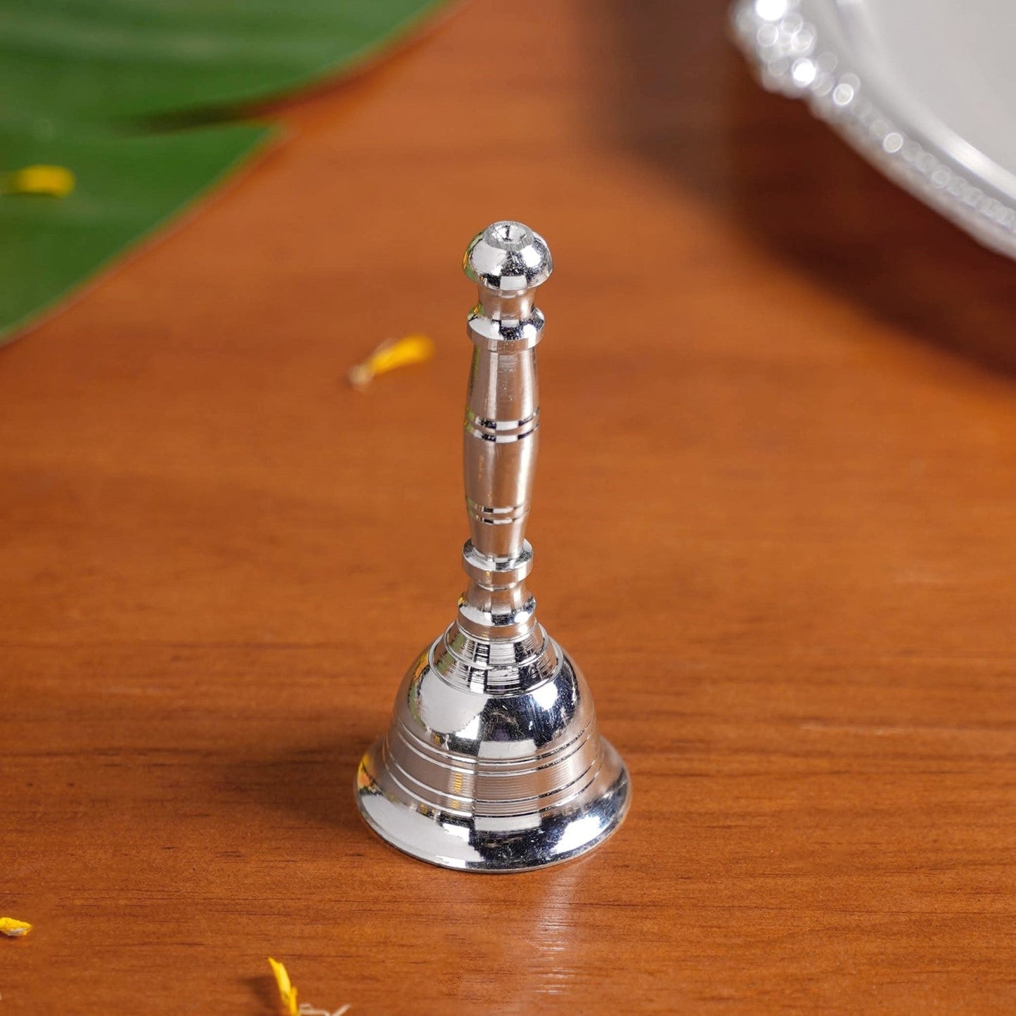 Sankalp Pooja Thali Set Of 5 With Diya And Ghanti