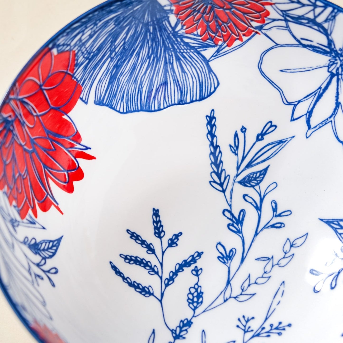 Ceramic Oriental Elegance Serving Bowl Set Of 2 1650ml