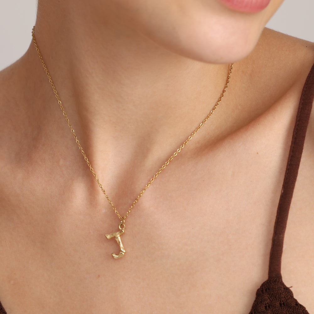 Bamboo Style Initial Charms