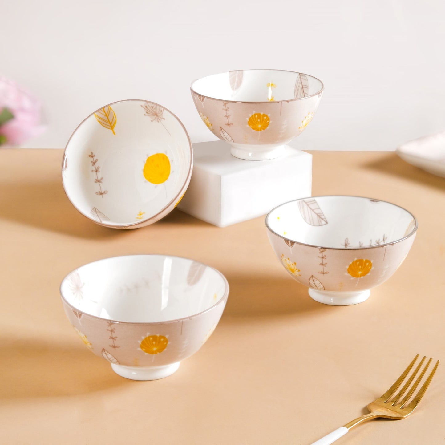 Dandelion Snack Bowls Set Of 4 300ml