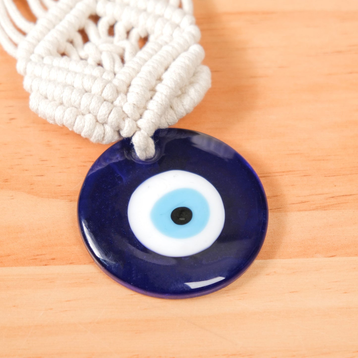 Boho Chic Macrame Evil Eye Wall Hanging