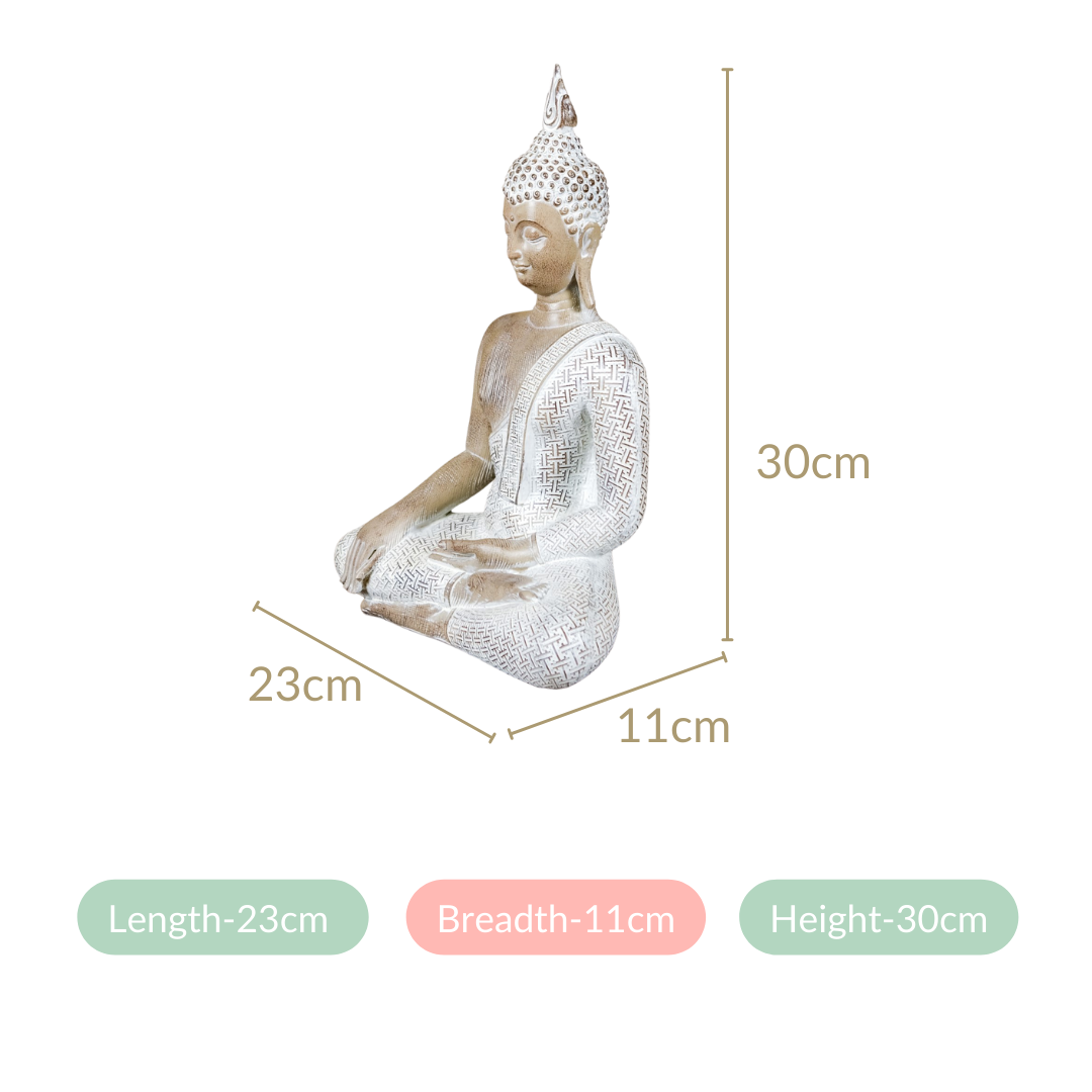 Praying Buddha Statue 12 Inch