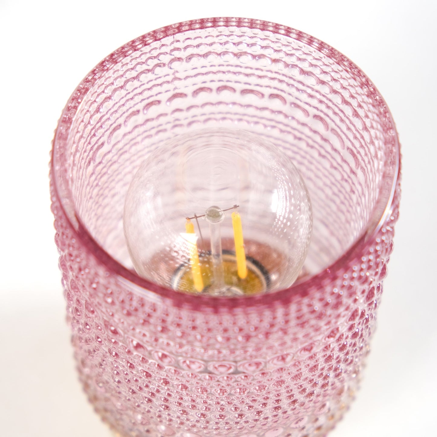 Portable Purple Bubble Glass Bedside Lamp