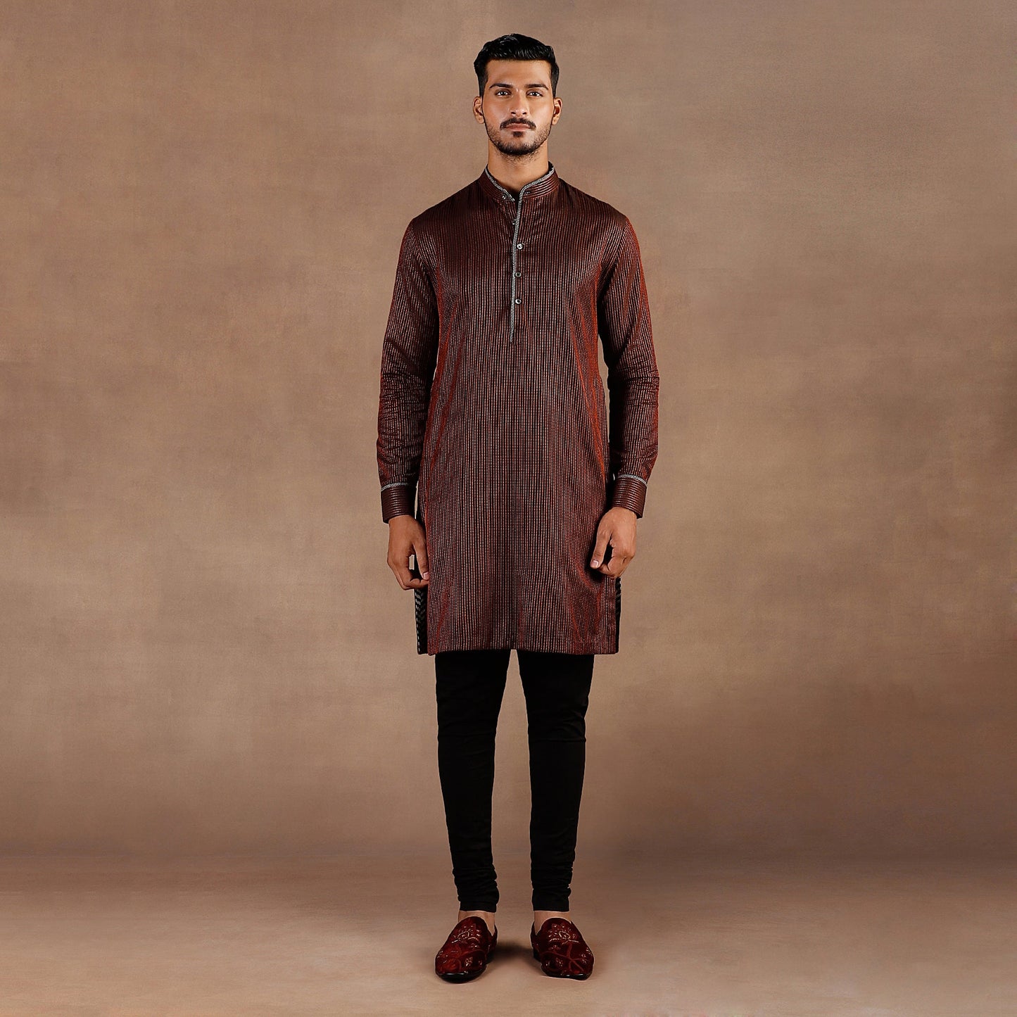 Vinatge Maroon Kurta Set | EAST