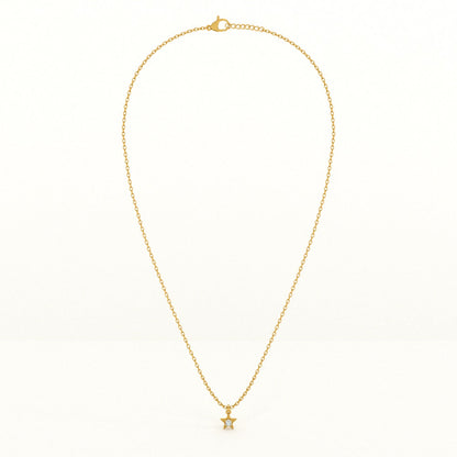 Small Star Charm 925 Sterling Silver Necklace