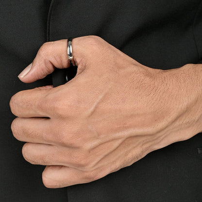 Paris Band Men's Ring- Tungsten