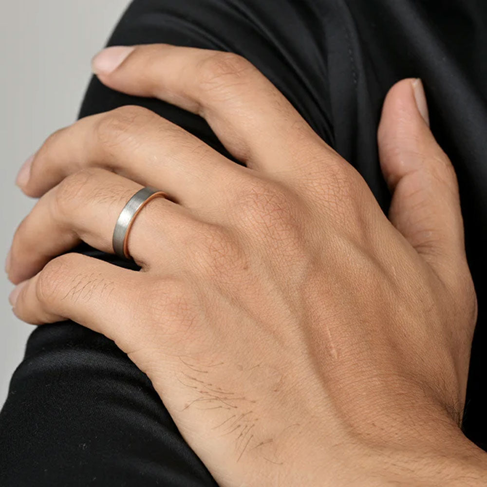 Victor Band Men's Ring- Tungsten