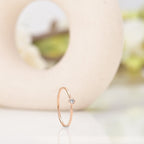 Cute Birthstone Ring | 18k Rose Gold Plated