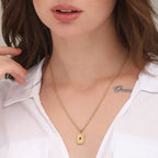 Black Dot Rays Necklace