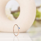 Cute Birthstone Ring | 18k Rose Gold Plated