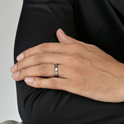 Wesley Band Men's Ring Small- Tungsten
