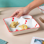Cherry On Top Sectioned Plate Red