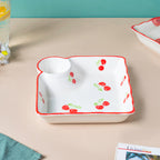 Cherry On Top Sectioned Plate Red