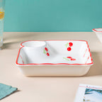 Cherry On Top Sectioned Plate Red