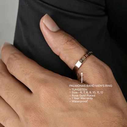 Trendy Freak Band Men's Ring- Tungsten