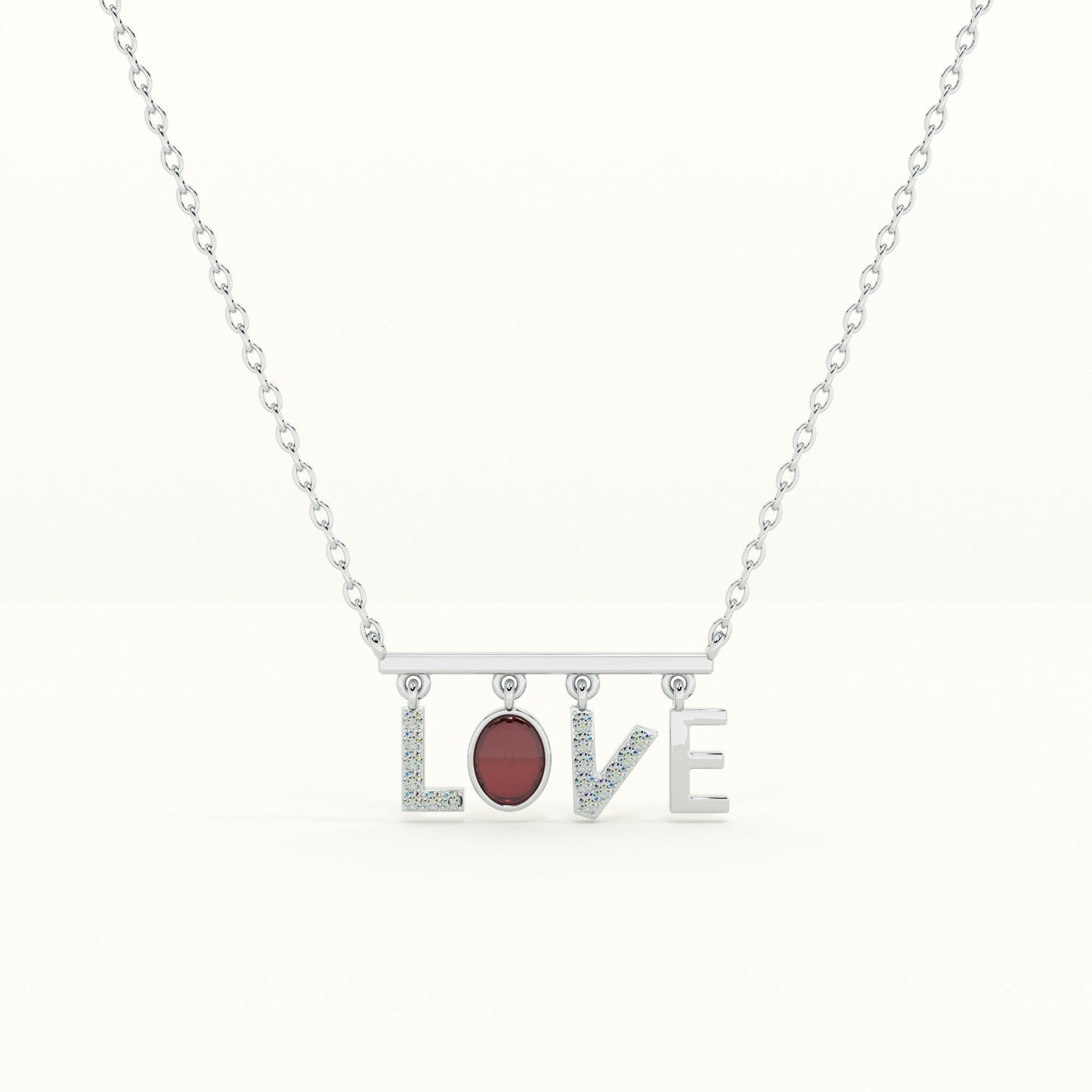 Love's Passion 925 Sterling Silver Earring Necklace Set