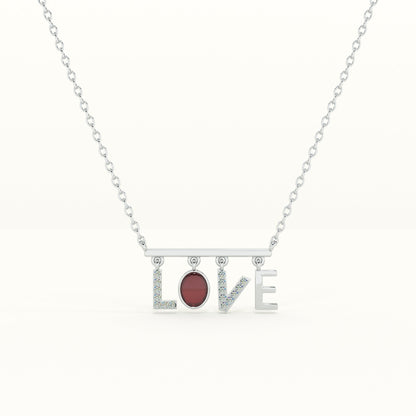 Love's Passion 925 Sterling Silver Earring Necklace Set