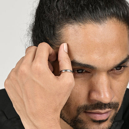 Paris Band Men's Ring- Tungsten