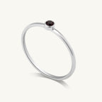 Cute Birthstone Ring | 18k White Gold Plated