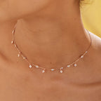 Diamond Affair Necklace- 18k Rose Gold Vermeil