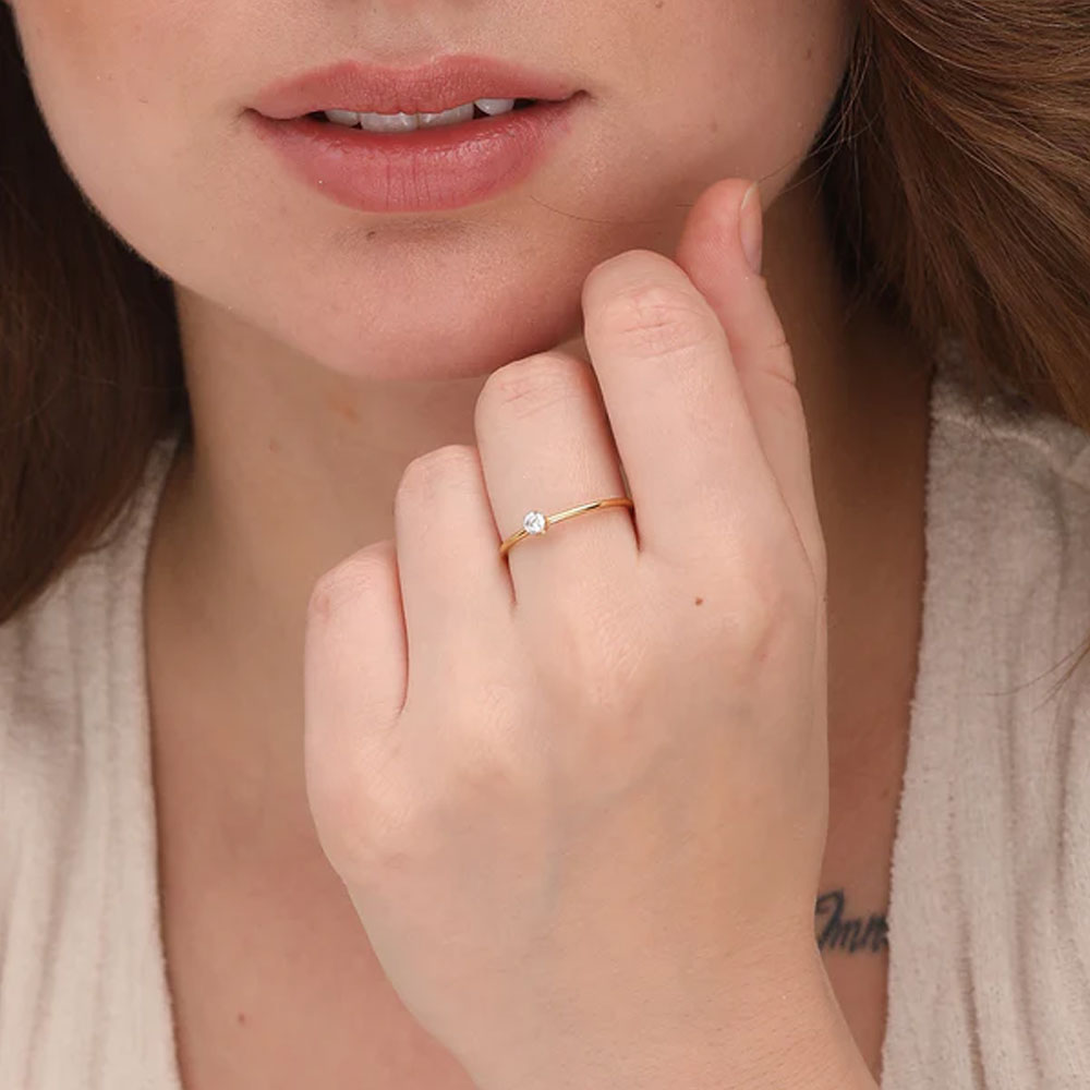 Dainty Solitaire Ring