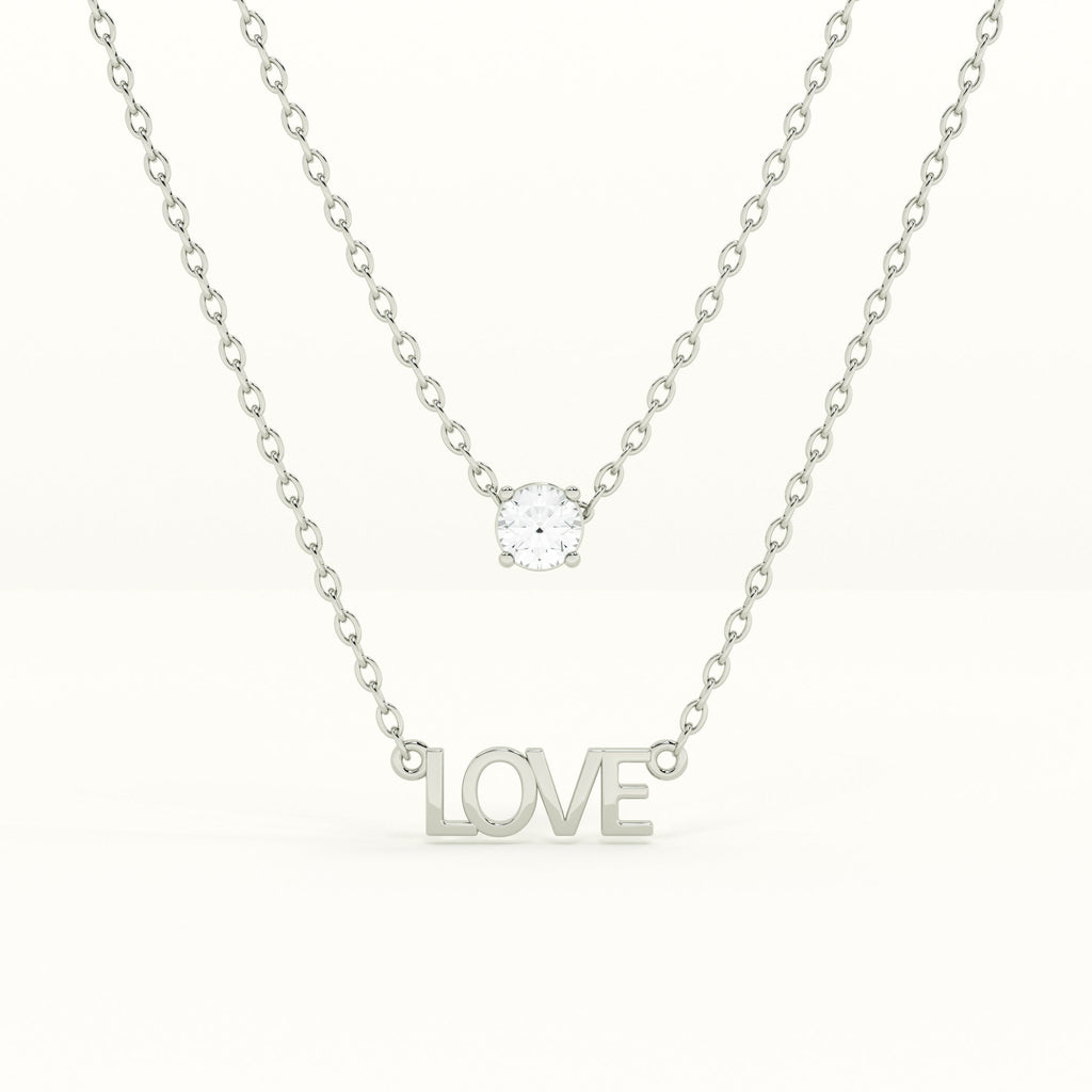 Layered Love 925 Sterling Silver Necklace