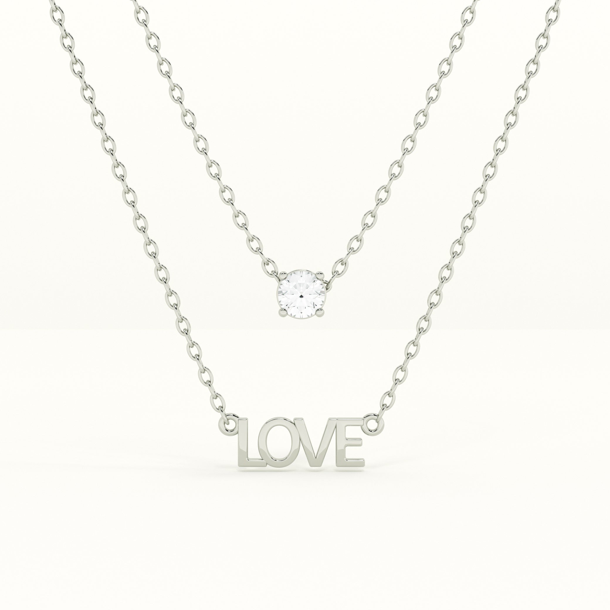 Layered Love 925 Sterling Silver Necklace