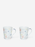Westside Home Multicolour Geometrical Print Mugs Set of Two