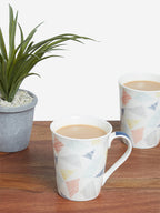 Westside Home Multicolour Geometrical Print Mugs Set of Two