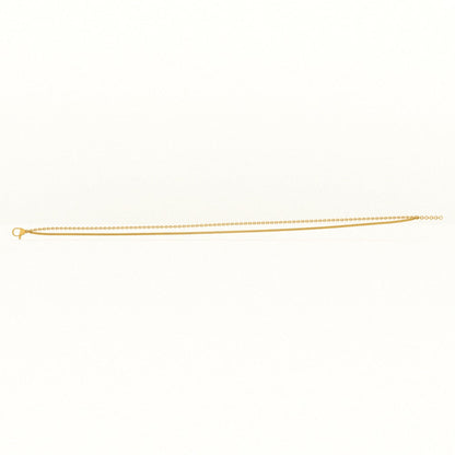 Two Layered Solid Cable Anklet