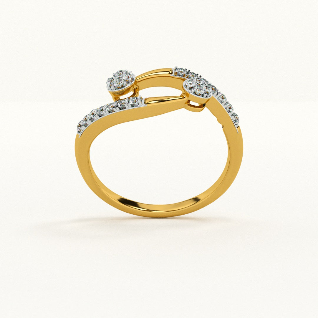 Celestial Dance 9KT Gold Lab Grown Diamond Ring