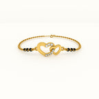 Cupid's Tiny 925 Sterling Silver Mangalsutra Bracelet | BIS Hallmarked | 18k Gold Vermeil