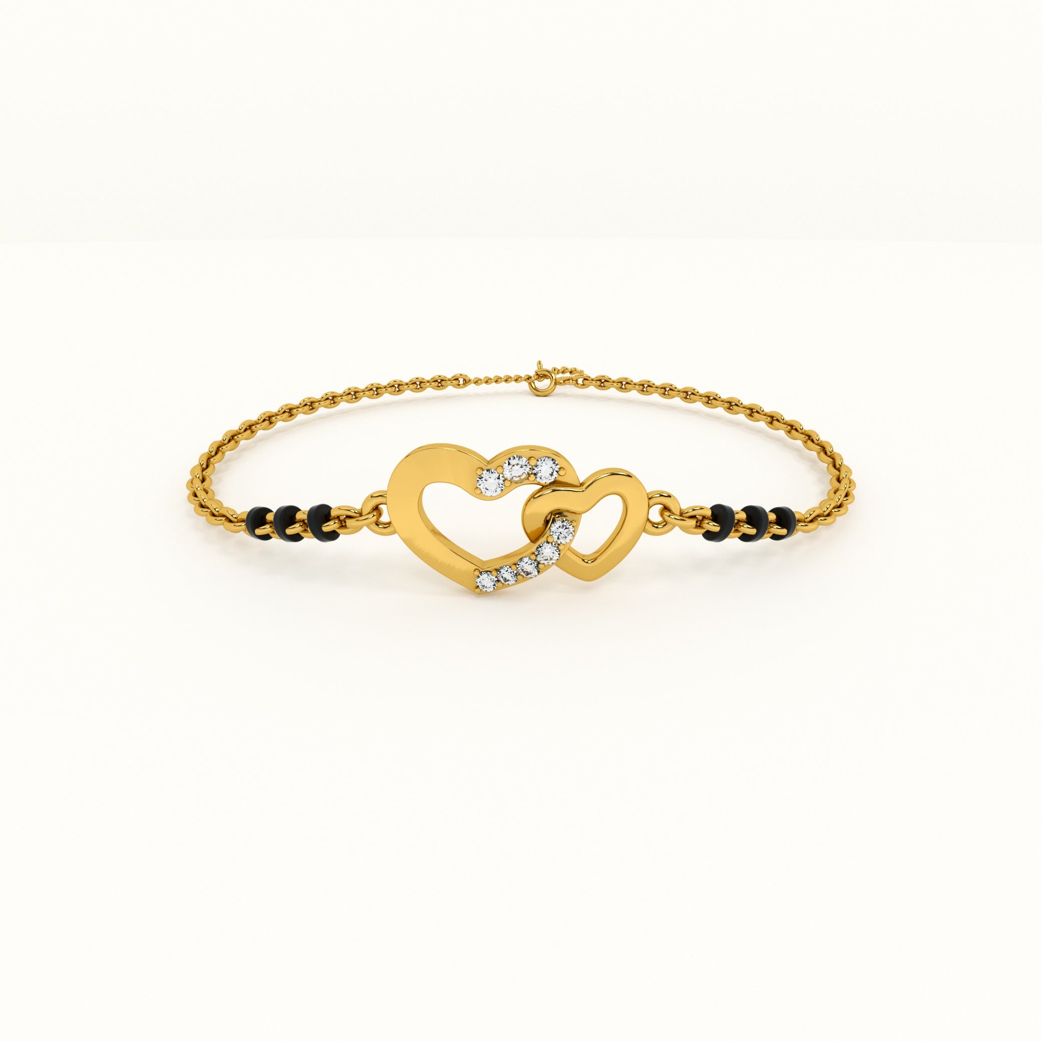 Cupid's Tiny 925 Sterling Silver Mangalsutra Bracelet | BIS Hallmarked | 18k Gold Vermeil
