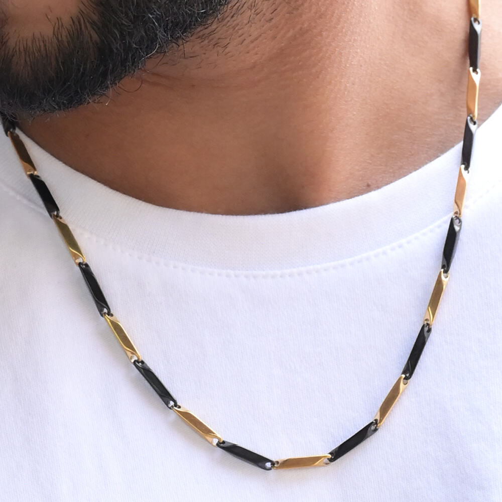 Dual tone Chain | Black and Gold