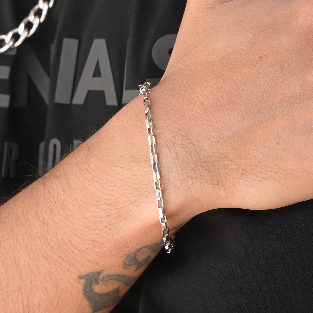 Sleek Silver Bracelet