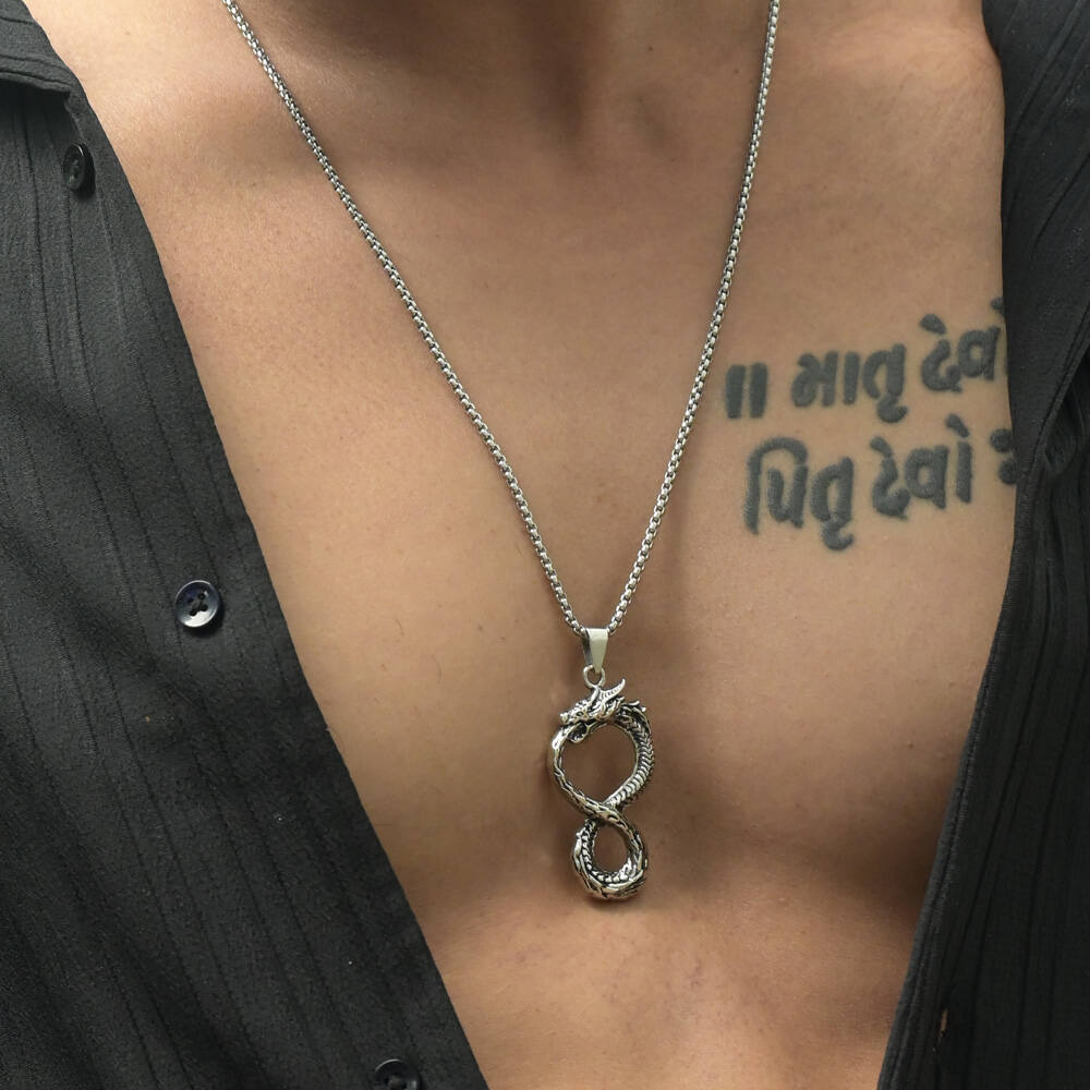 Infinity Dragon Necklace