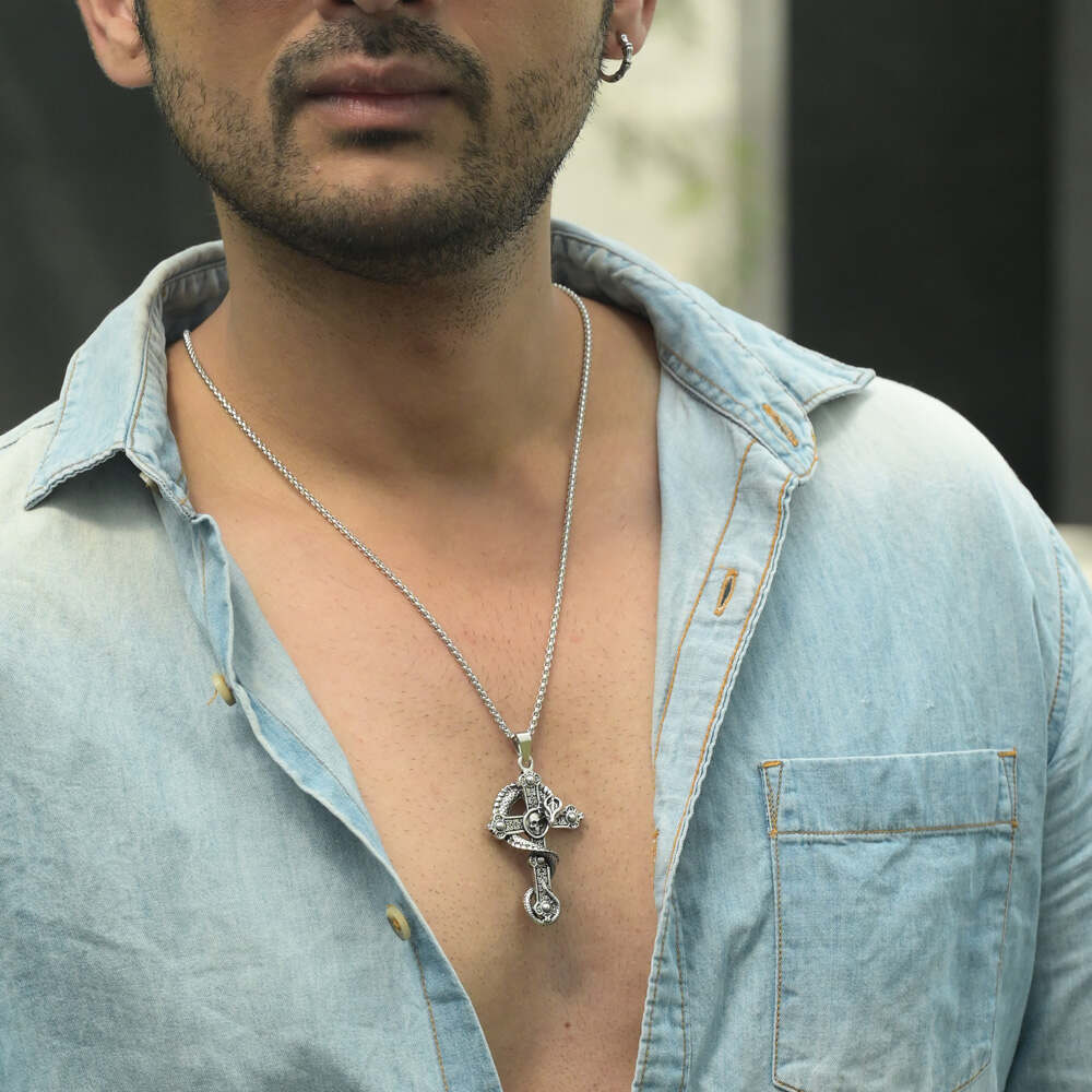 Serpent Cross Necklace