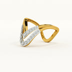 Elegance 9KT Gold Lab Grown Diamond Ring