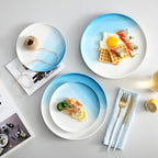 Ombre Snack Plate Blue