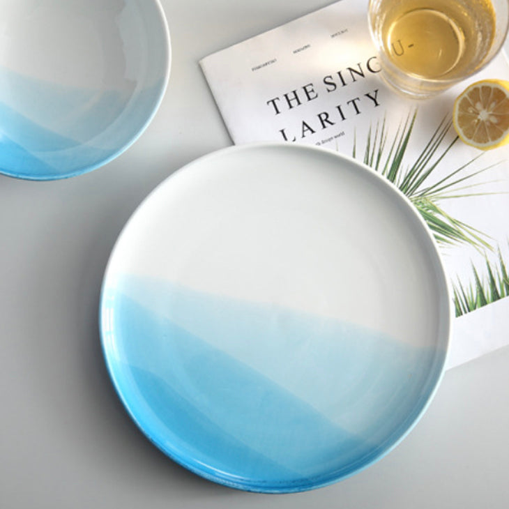 Ombre Snack Plate Blue