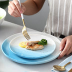 Ombre Snack Plate Blue